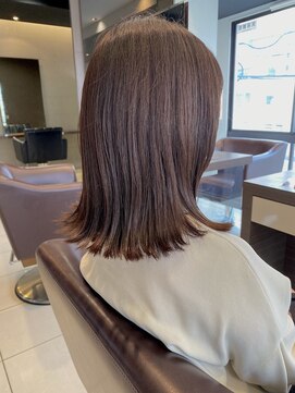 フロア(FLOOR) ベージュカラー/ストレート/ロブ