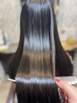 ヘアーカルチャー 小倉台店 HAIR CULTURE 黒髪　潤艶　スーパーロング