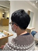 MEN'SHAIRアッシュブラックベリーショートダークアッシュ