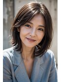 大人可愛い小顔前下がりボブ×ナチュラルボブ×ミニボブ