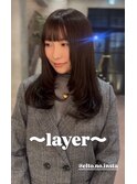 レイヤーカット＊ベージュ《下岡優花》