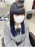 【レミー100%/54cm】シールエクステ×黒髪×インナー×地雷系