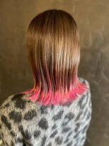 トータルビューティサロン シェリ(total beauty salon cheri)&nbsp;裾カラー×ピンク◇切りっぱなし