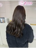 髪質改善＊オリーブグレージュ＊外巻き韓国ヘア【Zina札幌】