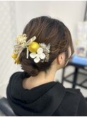 【chome】成人式前撮りヘアセット