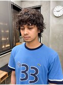 マッシュウルフ、ウルフカット、メンズパーマ、ウルフパーマ