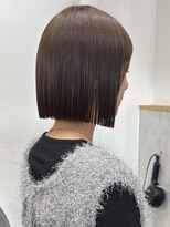 ラフ 新宿(Laff) 20代30代ボブカット/アッシュブラウン/切りっぱなし/新宿