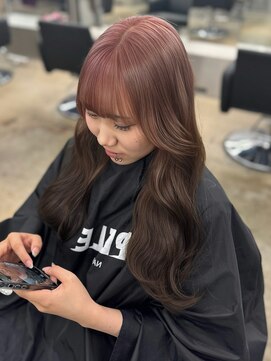 ペレ 栄店(PELE) ミディアムヘア/デザインカラー/フェイスフレーミング/栄