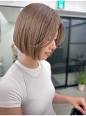 【椎名】ミニボブ&ハイトーングレージュ