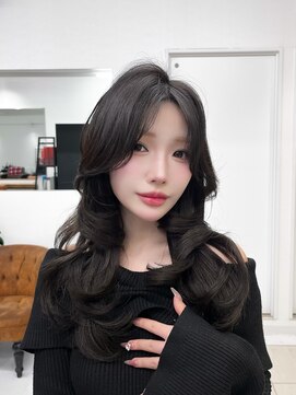 レイヤーカット/ハッシュカット/グレージュ