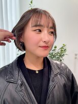 ザザアオヤマ(ZA/ZA AOYAMA)&nbsp;ミニボブ×インナーカラー