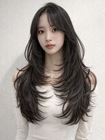 ユウキカガヤキ(YUUKI KAGAYAKI) 姫路 レイヤーカット ロング 姫路 縮毛矯正 縮毛矯正 自然