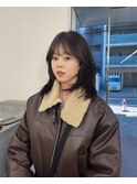 ハッシュカット/韓国レイヤー/ミディアムレイヤー/韓国ヘア