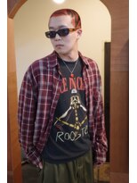 エディ(Edy)&nbsp;バズカットケアブリーチダブルカラーデザインカラータイガー坊主