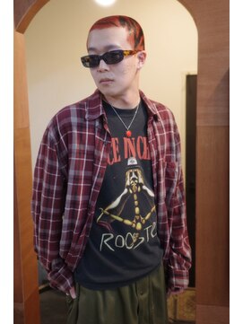 エディ(Edy) バズカットケアブリーチダブルカラーデザインカラータイガー坊主