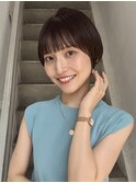 ショートカット/髪質改善縮毛矯正白髪ぼかしレイヤーカラーボブ