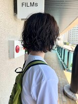 フィルム(FiLMs)&nbsp;ショートボブパーマ/深みブラウン/レイヤーカット