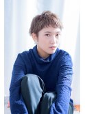 外国人風ベージュショートグレージュスポンテニアス