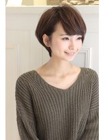 レウナ 外苑前(Reuna)&nbsp;黒髪でも可愛く決まるニュアンス耳かけショートボブ