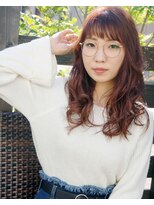 ヴィス ベリー店 大人かわいい☆ツヤウェーブミディアム×とろみコーラル