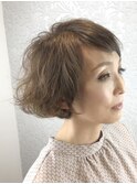 大人かわいいボブウェーブ