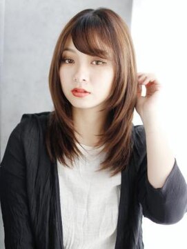 ナル 白山神社参道通り店(nalu) 透け感バングのナチュラルレイヤー