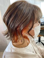 トハコ(&haco)&nbsp;インナーオレンジ×外ハネボブ☆