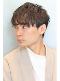 束感マッシュショート前下がりパーマ