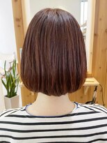タイズ(ties) 20代30代40代前下がりストレートラベンダーナチュラルボブ