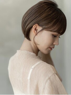 オースティン 登戸向ケ丘遊園(AUSTIN) 大人かわいい前髪セシルカットココアブラウンフリンジウェーブ