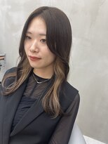 ロンドルーチェ 心斎橋(Lond luce)&nbsp;ダークアッシュ/ミディアムレイヤーカット［髪質改善/縮毛矯正］