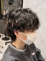 アビー(ABEY)&nbsp;波巻きスパイラルメンズウルフウルフパーマ