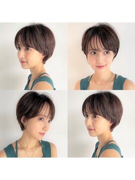 スナッグルサロン(SNUGGLE SALON) ミルクティーベージュ前髪あり大人ショートボブ20代30代40代池袋