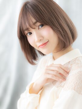 ドクターズ サロン ラブ(Dr's Salon LAB) 耳掛けも◎ミルクティーピンクツヤ髪ボブm古河20代30代40代