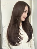 Cote 美髪/ダークアッシュ/セミディ/シアーカラー/韓国レイヤー