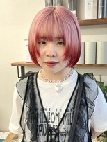 ソソ(soso)&nbsp;【soso 伊勢田】ミニボブ×デザインカラー【横浜/ブリーチ】