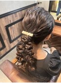 結婚式ヘアセット♪♪