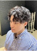 ビジネス 爽やか ニュアンスパーマ　ナチュラル 好感度ヘア