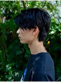 スーツ短髪ツーブロック束感モテる黒髪シークレットパーマ流行