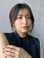 結んで可愛い顔周りカット似合わせ顔まわりレイヤーカット