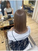 ミルクティーカラー 柔らかベージュ ケアブリーチ１回横浜★