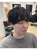 緩めシャドウパーマ