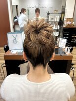 デビュー ヘアーメイク&nbsp;ホワイトグレージュ/デジタルパーマ/チェリーブラウン/宜野湾