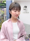 ストレートボブスタイル