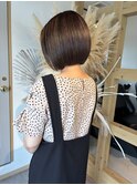 大人可愛い20代30代40代50代シークレットハイライトボブ◎