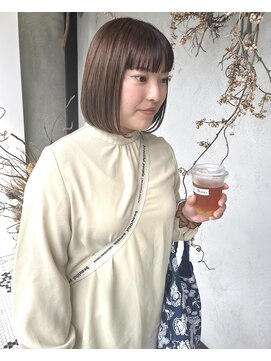 ディレクト(Direct) ショートボブハイライトレイヤーカットヘアセット髪質改善天文館