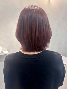 ソワ 北千住(soi) レイヤーボブ×ピンク