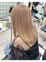 サンクマーケット 渋谷(cinq MARKET)&nbsp;ブリーチカラーハイトーンカラーヘーゼルベージュモカベージュ