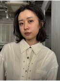 ニュアンスパーマショートカット前髪カットショートボブ髪質改善