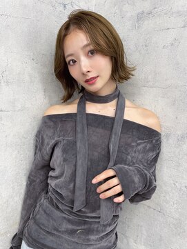 リミットバイアフィナー 大宮店(limit by Afinar) くびれボブ/レイヤーボブ/オリーブベージュ